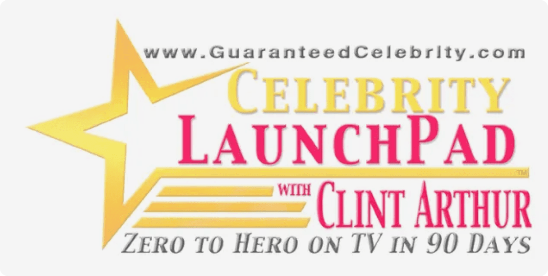 Celebrity Launchpad logo with star design