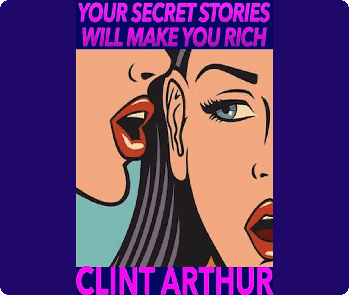 Comic book art with secretive theme