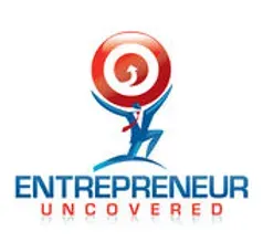 Entrepreneur logo with red and blue design.