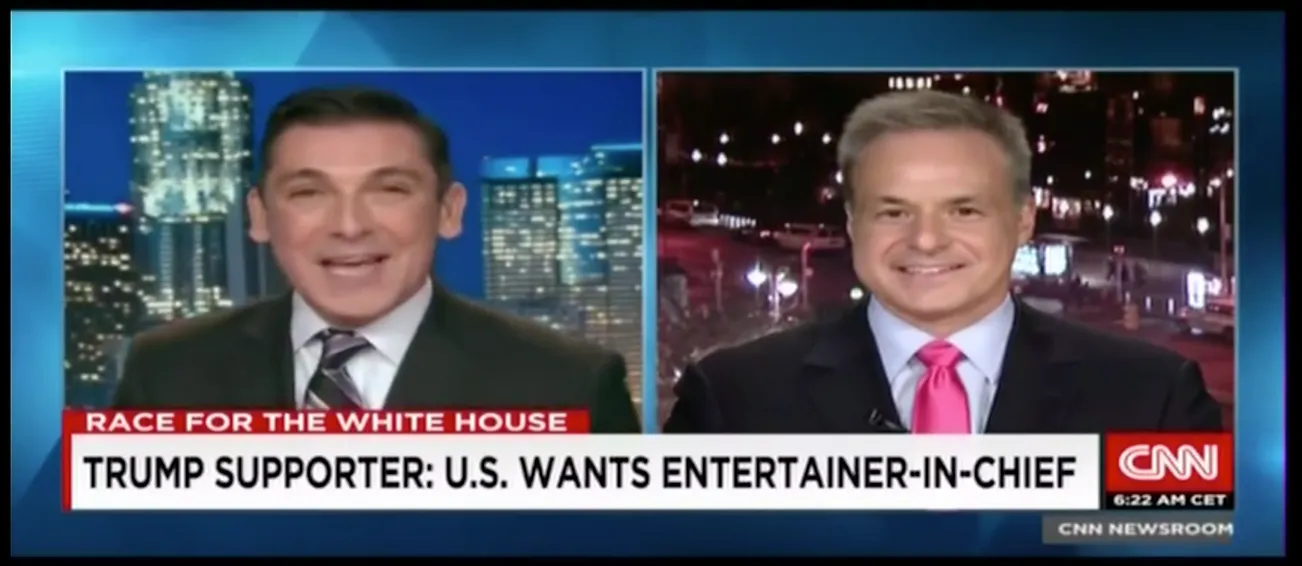 CNN hosts debate entertainer-in-chief concept