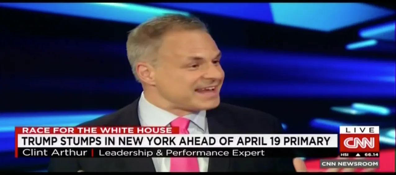 Man speaking during a CNN news segment